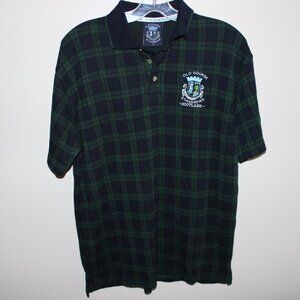 3/$77❤️unworn vintage Old Course St Andrews Golf Tartan Scotland Polo Shirt